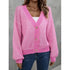 'Fauna' V-Neck Knit Cardigan - Celes Fashion